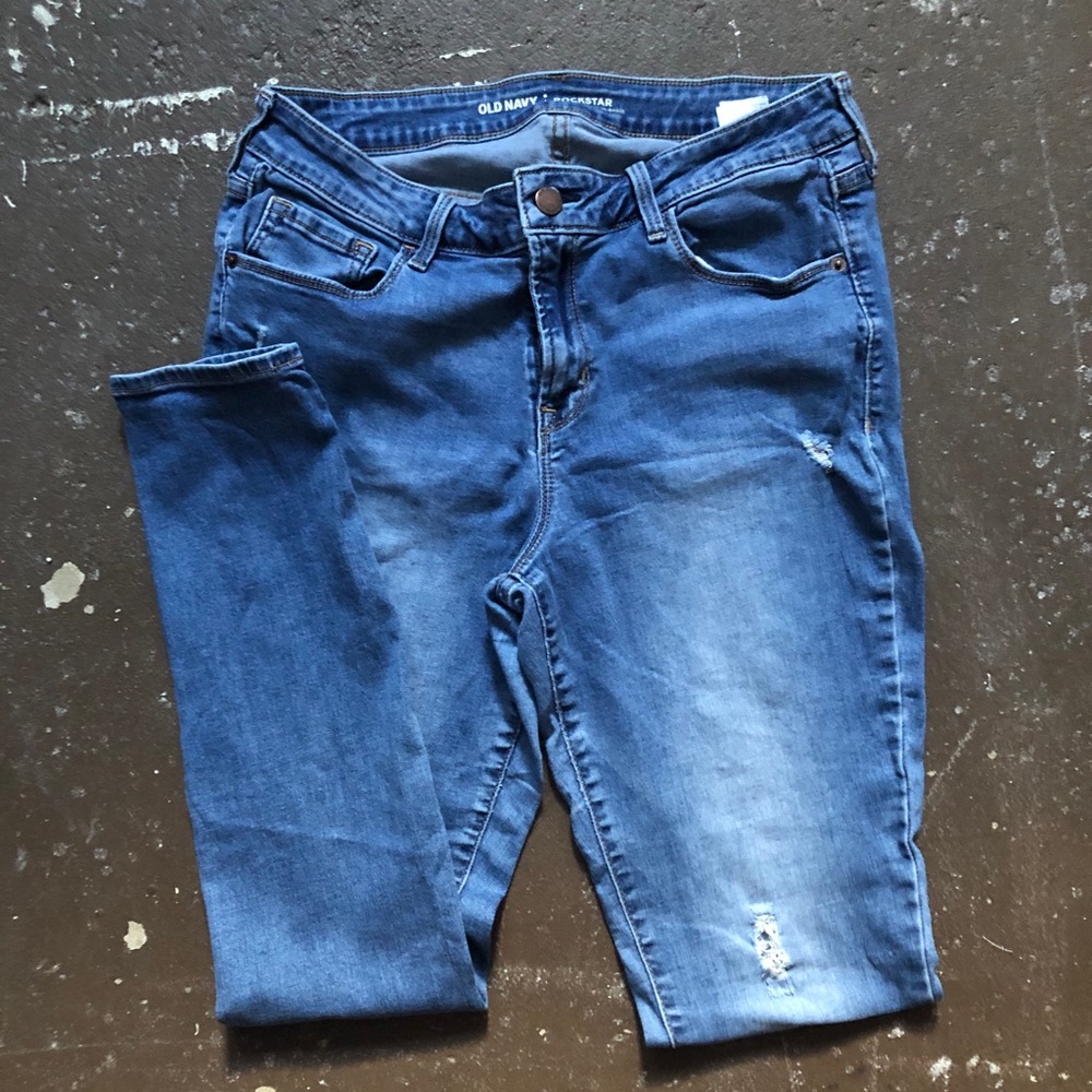 Rockstar Mid-Rise Stretch skinny jeans